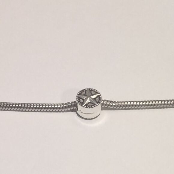 Silver Star Charm for‎ Pandora Style Bracelet - Picture 3 of 5